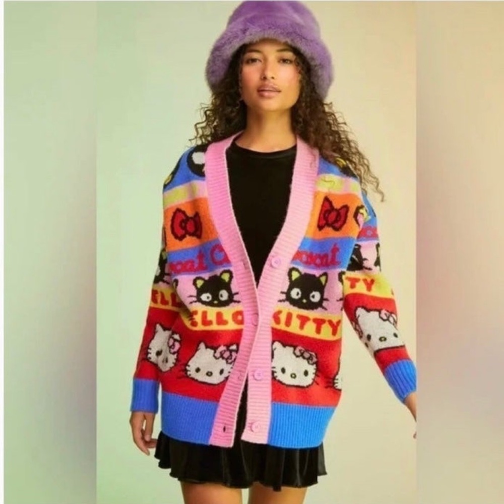 Hello Kitty & Friends Cardigan Adult Size Small Forever 21 new without tag